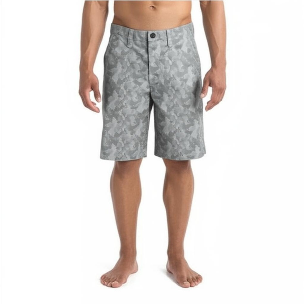 Distortion Mens Digital Camouflage Pattern Casual Shorts